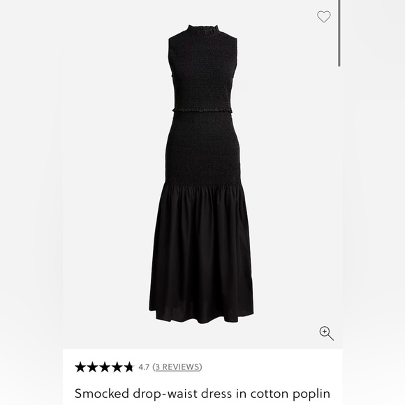 J. Crew Dresses & Skirts - J Crew Size Medium Smocked Drop-waist Dress in Cotton Poplin